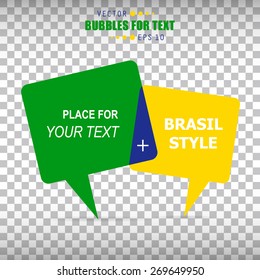 Abstract Creative concept vector empty speech bubbles set. For web, mobile applications isolated on background, art illustration template design, presentation, business infographic and social media.
