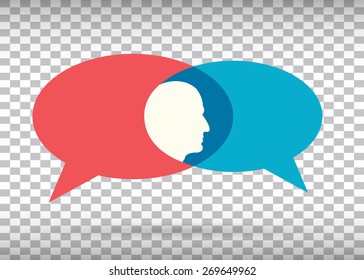 Abstract Creative concept vector empty speech bubbles set. For web, mobile applications isolated on background, art illustration template design, presentation, business infographic and social media.