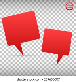 Abstract Creative concept vector empty speech bubbles set. For web, mobile applications isolated on background, art illustration template design, presentation, business infographic and social media.
