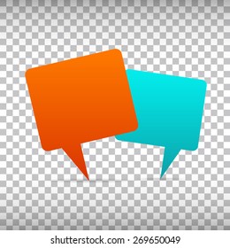 Abstract Creative concept vector empty speech bubbles set. For web, mobile applications isolated on background, art illustration template design, presentation, business infographic and social media.