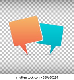 Abstract Creative concept vector empty speech bubbles set. For web, mobile applications isolated on background, art illustration template design, presentation, business infographic and social media.