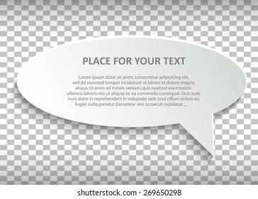Abstract Creative concept vector empty speech bubbles set. For web, mobile applications isolated on background, art illustration template design, presentation, business infographic and social media.