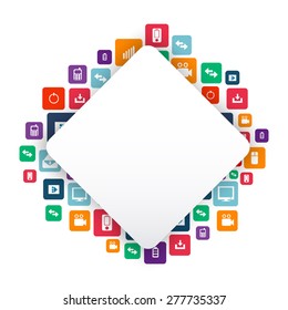 Abstract Creative concept vector empty speech bubbles. For web and mobile applications isolated on background, illustration template design, presentation, business infographic and social media icon.