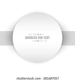 Abstract Creative concept vector empty speech bubbles set. For web, mobile applications isolated on background, art illustration template design, presentation, business infographic and social media.