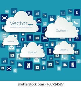 Abstract Creative concept vector empty speech bubbles. For web and mobile applications isolated on background, illustration template design, presentation, business infographic and social media icon.