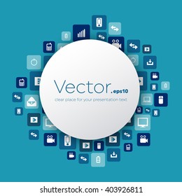 Abstract Creative concept vector empty speech bubbles. For web and mobile applications isolated on background, illustration template design, presentation, business infographic and social media icon.