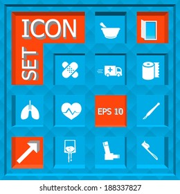 Abstract Creative concept  vector Flat Icon Set for Web and Mobile Applications - Set 21