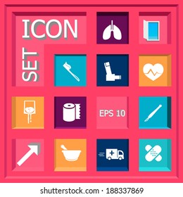 Abstract Creative concept  vector Flat Icon Set for Web and Mobile Applications - Set 28