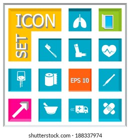 Abstract Creative concept  vector Flat Icon Set for Web and Mobile Applications - Set 24