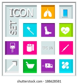 Abstract Creative concept vector Flat Icon Set for Web and Mobile Applications