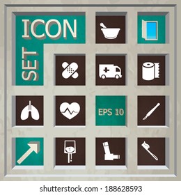 Abstract Creative concept vector Flat Icon Set for Web and Mobile Applications