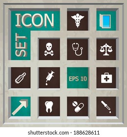 Abstract Creative concept vector Flat Icon Set for Web and Mobile Applications