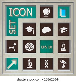 Abstract Creative concept vector Flat Icon Set for Web and Mobile Applications