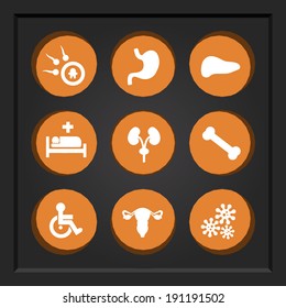 Abstract Creative concept vector Flat Icon Set for Web and Mobile Applications