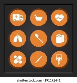 Abstract Creative concept vector Flat Icon Set for Web and Mobile Applications