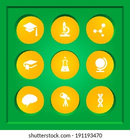 Abstract Creative concept vector Flat Icon Set for Web and Mobile Applications