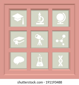 Abstract Creative concept vector Flat Icon Set for Web and Mobile Applications