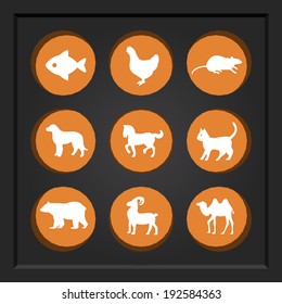 Abstract Creative concept vector Flat Icon Set for Web and Mobile Applications