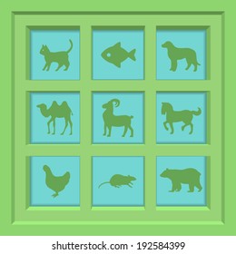 Abstract Creative concept vector Flat Icon Set for Web and Mobile Applications