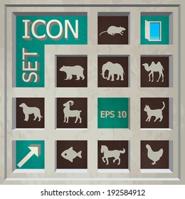 Abstract Creative concept vector Flat Icon Set for Web and Mobile Applications