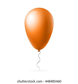 Abstract creative concept vector flight balloon with ribbon. For Web and Mobile Applications isolated on background, art illustration template design, business infographic and social media icon.