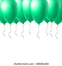 Abstract creative concept vector flight balloon with ribbon. For Web and Mobile Applications isolated on background, art illustration template design, business infographic and social media icon.