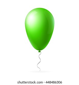 Abstract creative concept vector flight balloon with ribbon. For Web and Mobile Applications isolated on background, art illustration template design, business infographic and social media icon.