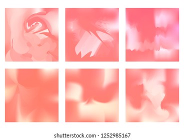 Abstract creative concept vector grey blurred background set. For Web and Mobile Applications, art illustration template design, business infographic and social media, modern decoration.