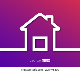 Abstract Creative concept vector house for Web and Mobile Applications, Illustration template design, business infographic, page, brochure, banner, presentation, poster, cover, booklet, document.