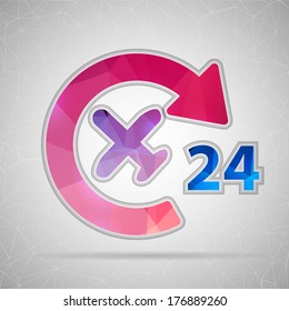 Abstract Creative concept vector icon of airplane for Web and Mobile Applications isolated on background. Vector illustration template design, Business infographic and social media, origami icons.