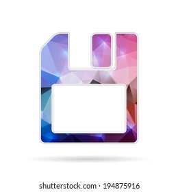 Abstract Creative concept vector icon of for Web and Mobile Applications isolated on background. Vector illustration template design, Business infographic and social media, origami icons.