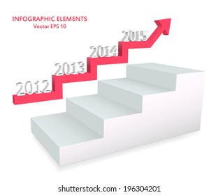 Abstract Creative concept vector icon of Step by step infographics