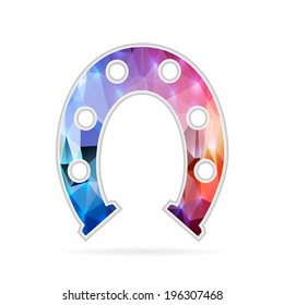 Abstract Creative concept vector icon of hoof for Web and Mobile Applications isolated on background. Vector illustration template design, Business infographic and social media, origami icons.