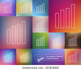Abstract Creative concept vector icon of wireless for Web and Mobile Applications isolated on background. Vector illustration template design, Business infographic and social media, origami icons. 