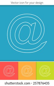 Abstract Creative concept vector icon of e-mail for Web and Mobile Applications isolated on background. Vector illustration template design, Business infographic and social media, origami icons. 