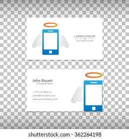 Abstract Creative concept vector icon of smart phone for Web and Mobile Applications isolated on background. Art illustration template design, Business infographic and social media, origami icons.