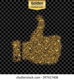 Abstract Creative concept vector icon of thumbs up for Web and Mobile Applications isolated on background. Vector illustration template design, Business infographic and social media, origami icons.