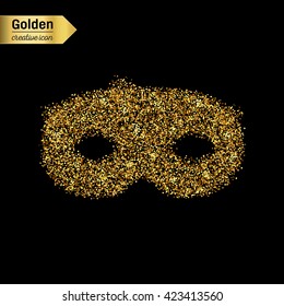 Abstract Creative concept vector icon of mask.