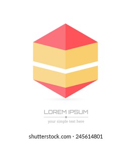 Abstract Creative concept vector image logo of real estate for web and mobile applications isolated on background, art illustration template design, business infographic and social media, icon, symbol