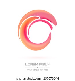 Abstract Creative concept vector image logo for web and mobile applications isolated on background, art illustration template design, business infographic and social media, icon, symbol