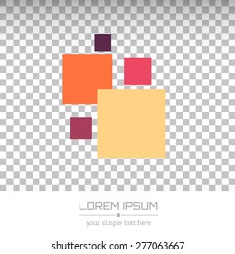 Abstract Creative concept vector image logo of real estate for web and mobile applications isolated on background, art illustration template design, business infographic and social media, icon, symbol