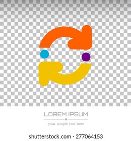 Abstract Creative concept vector image logo for web and mobile applications isolated on background, art illustration template design, business infographic and social media, icon, symbol