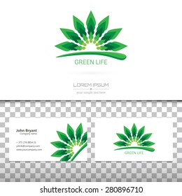 Abstract Creative concept vector image logo of leaf for web and mobile applications isolated on background, art illustration template design, business infographic and social media, icon, eco symbol.