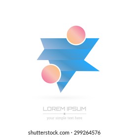 Abstract Creative concept vector image logo of real estate for web and mobile applications isolated on background, art illustration template design, business infographic and social media, icon, symbol