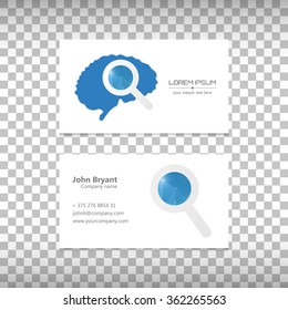 Abstract Creative concept vector image logo of brain for web and mobile applications isolated on background, art illustration template design, business infographic and social media, icon, symbol.