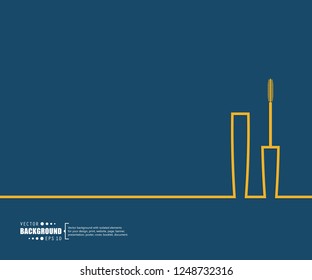 Abstract creative concept vector line draw background for web, mobile app, illustration template design, business infographic, page, brochure, banner, presentation, poster, cover, booklet, document.