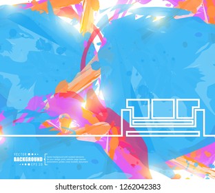 Abstract creative concept vector line draw background for web, mobile app, illustration template design, business infographic, page, brochure, banner, presentation, poster, cover, booklet, document.