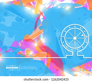 Abstract creative concept vector line draw background for web, mobile app, illustration template design, business infographic, page, brochure, banner, presentation, poster, cover, booklet, document.