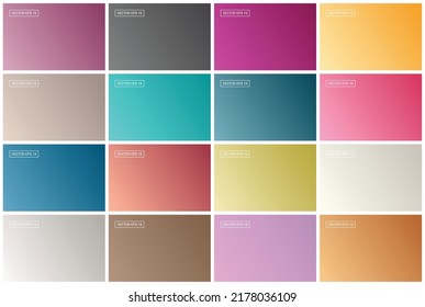 Abstract creative concept vector multicolor blurred background set. For Web and Mobile Applications, illustration template design, business infographic and social media, modern decoration. EPS 10