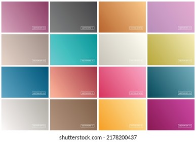 Abstract creative concept vector multicolor blurred background set. For Web and Mobile Applications, illustration template design, business infographic and social media, modern decoration. EPS 10